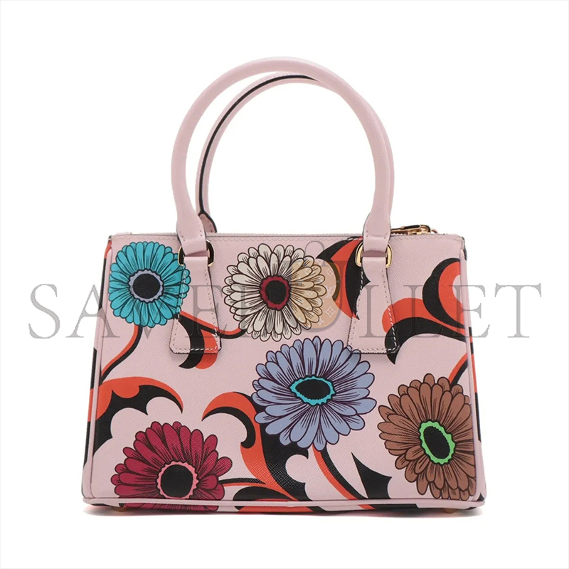 PRADA SAFFIANO PRINT DOUBLE ZIP GALLERIA TOTE 1BA896 (24.5*16.5*11cm)